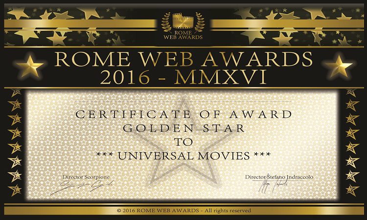 golden stars rome web awards